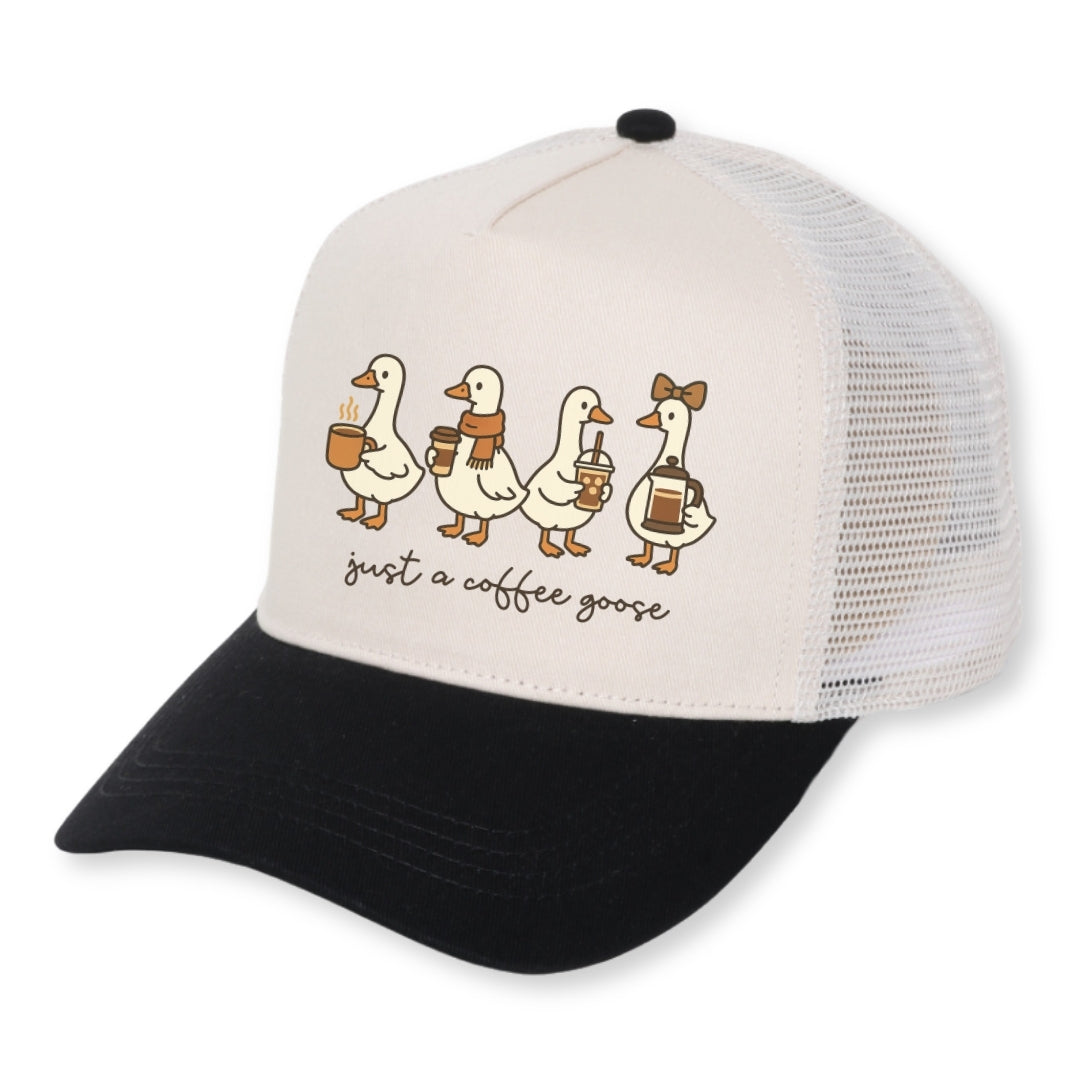 Just a Coffee Goose Hat Just So Happy