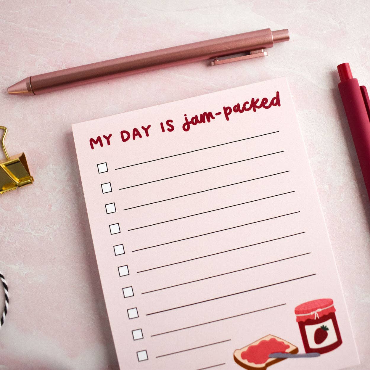 Jam Packed Strawberry Notepad