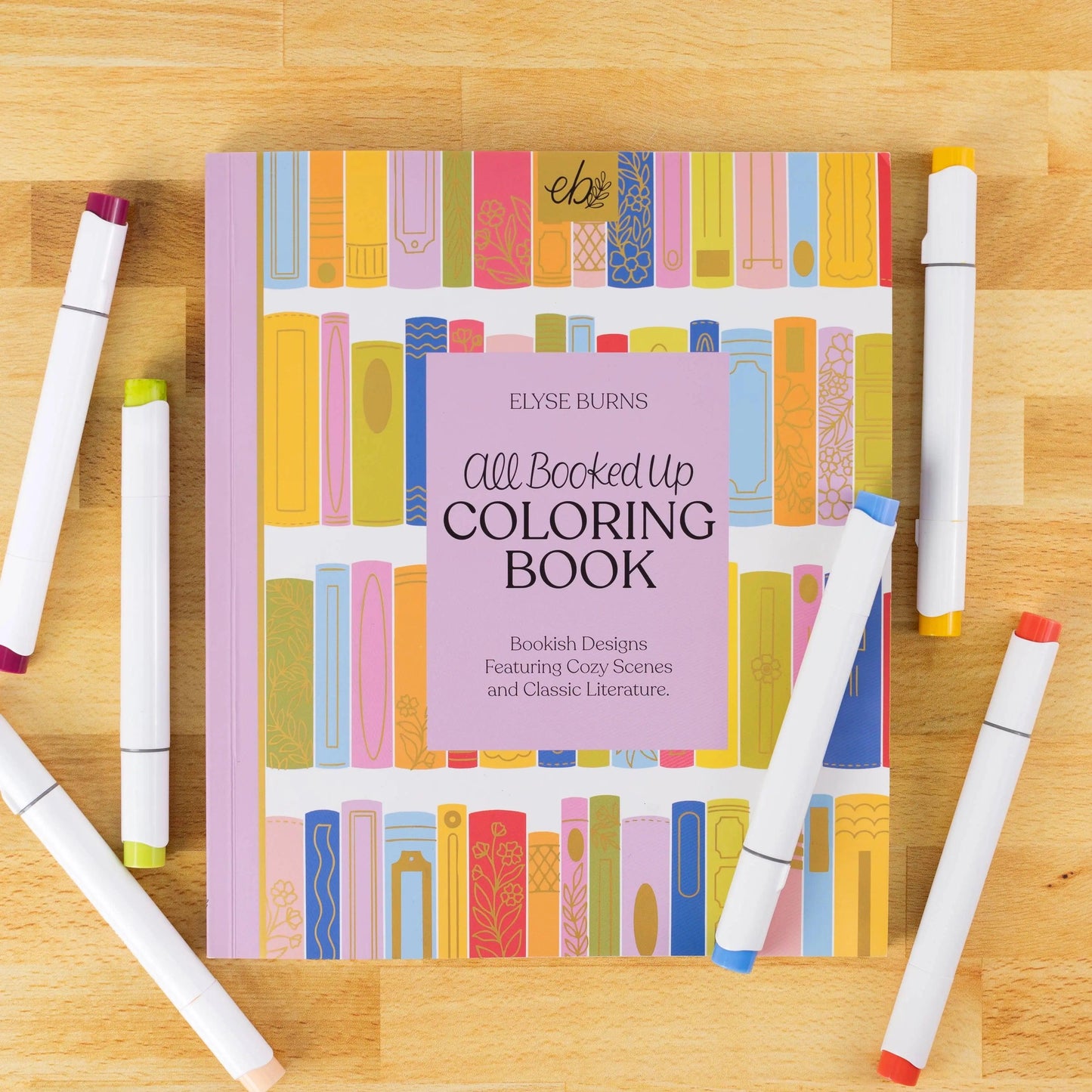 All Booked Up Coloring Book | Bookish & Reading - Just So Happy