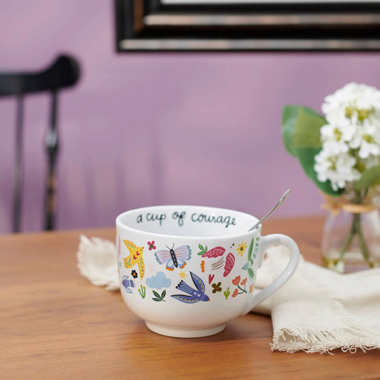 Colorful Butterfly Mug - A Cup Of Courage Mug