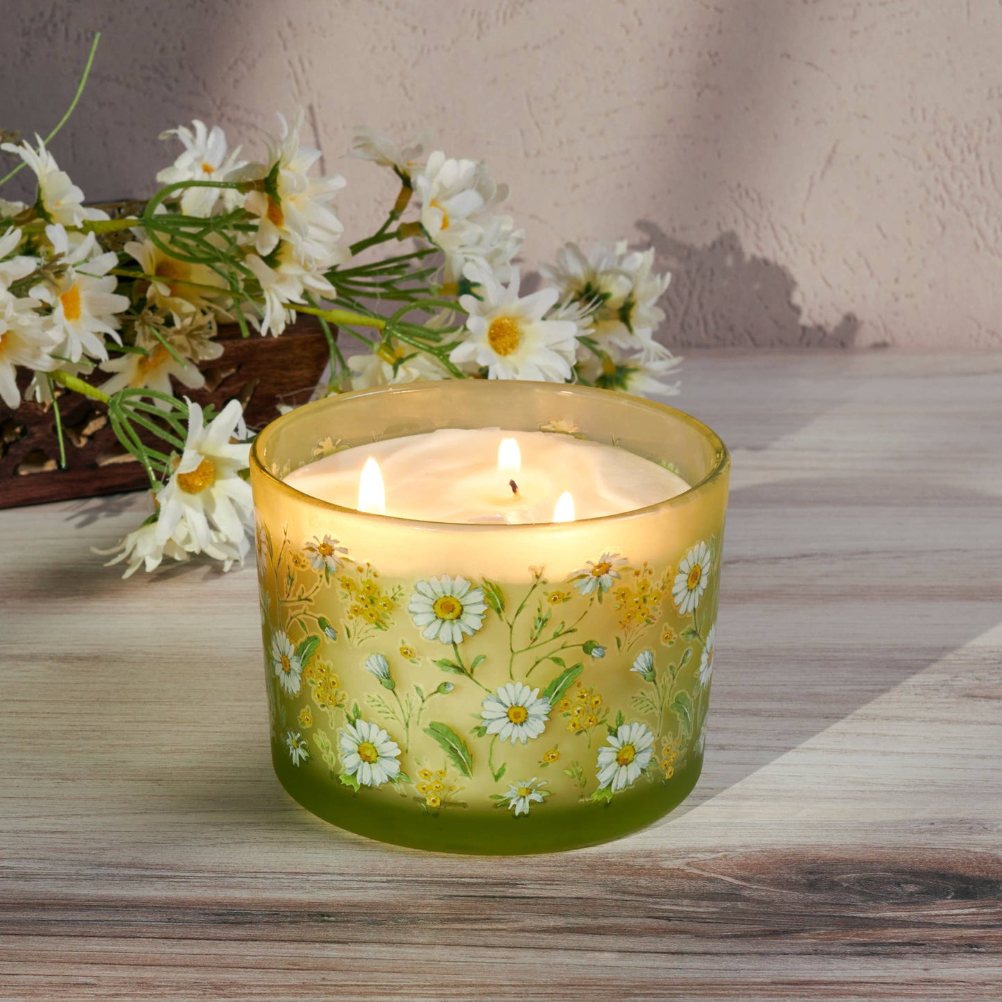 Daisy Candle Primitives by Kathy