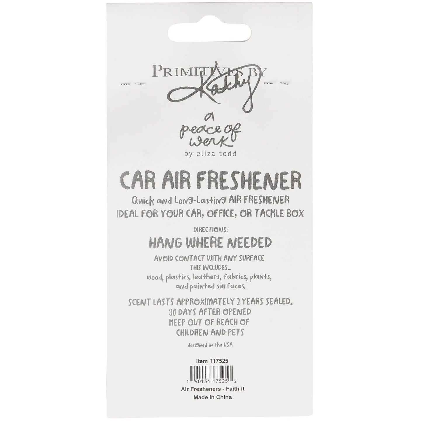 Faith It Till you Make It Air Freshener