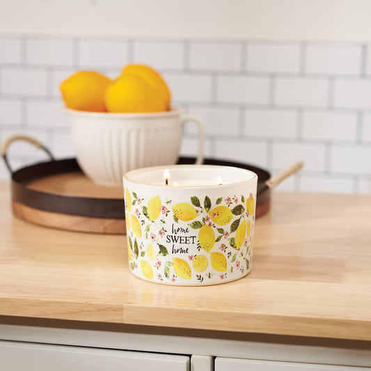 Home Sweet Home Lemongrass Candle Primitives by Kathy
