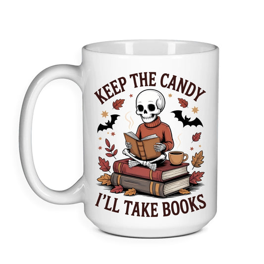Keep the Candy I'll Take Books - Halloween Bookish Mug