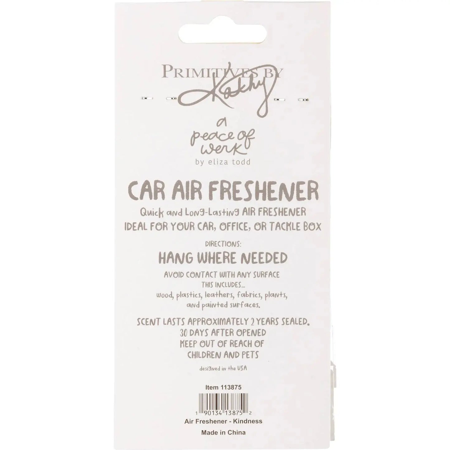 Kindness Is Beautiful Air Freshener
