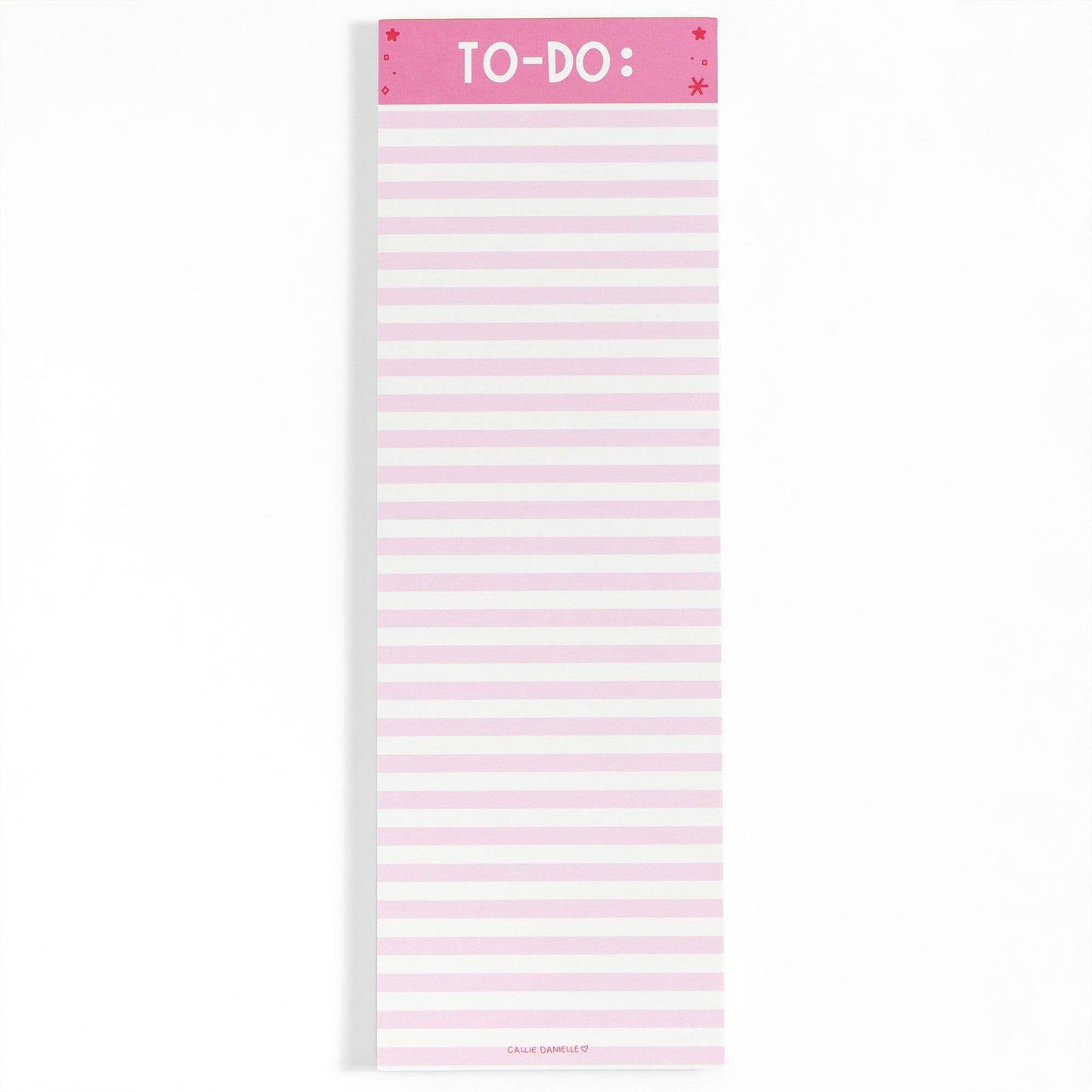 Pink Striped 4x12 To Do Notepad Callie Danielle