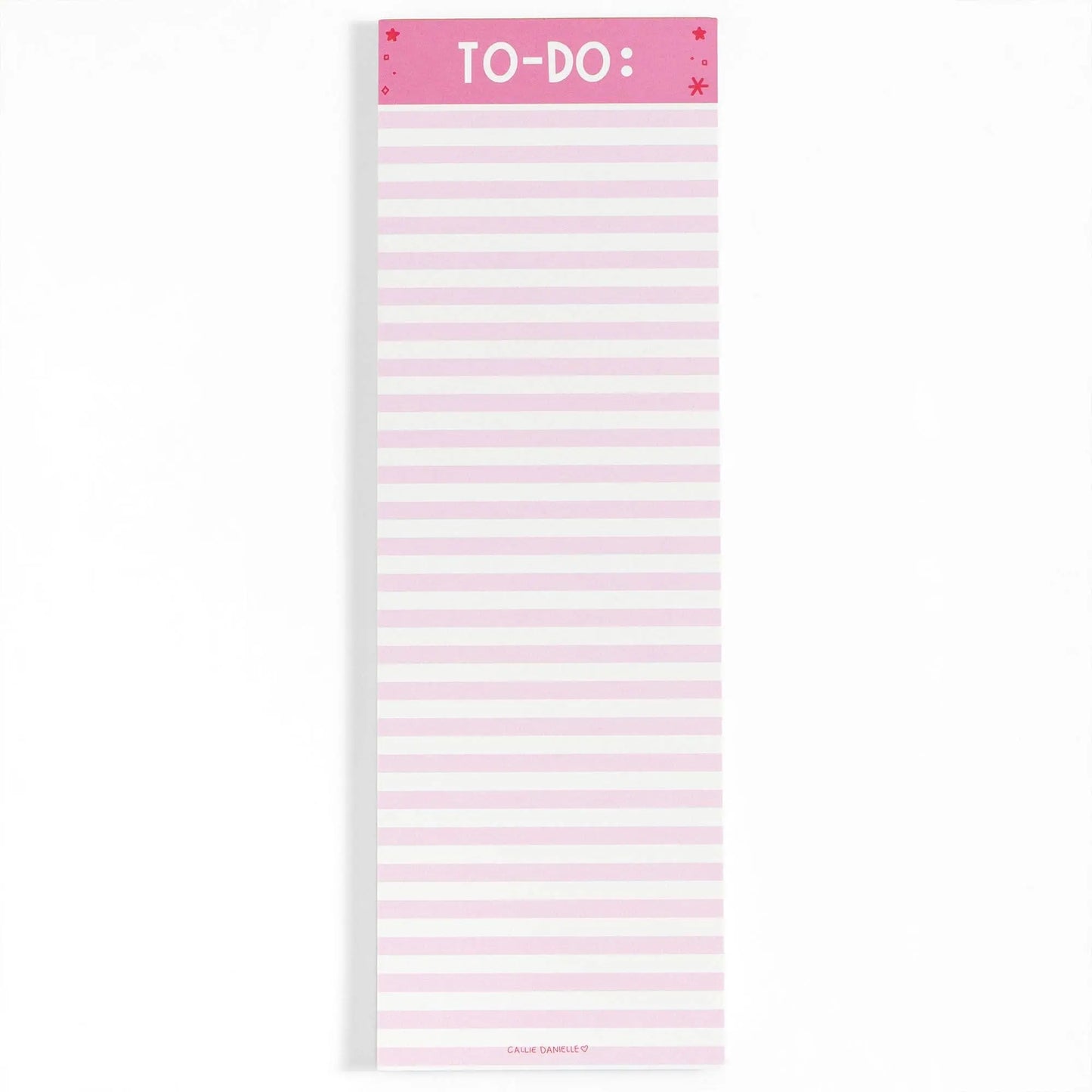 Pink Striped 4x12 To Do Notepad