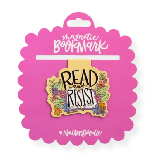 Read and Resist Magnetic Bookmark – Bookish Activist Gift NatterDoodle