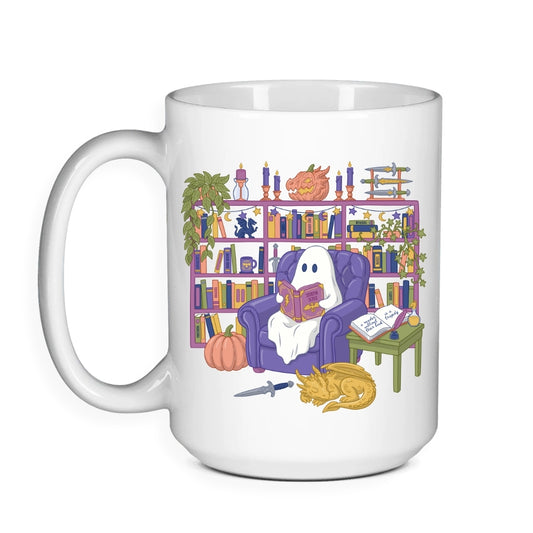 Romantasy Ghost - Halloween Bookish Mug