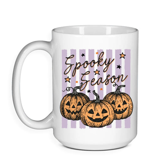 Spooky Season Jack O'Lanterns Purple - Halloween Mug
