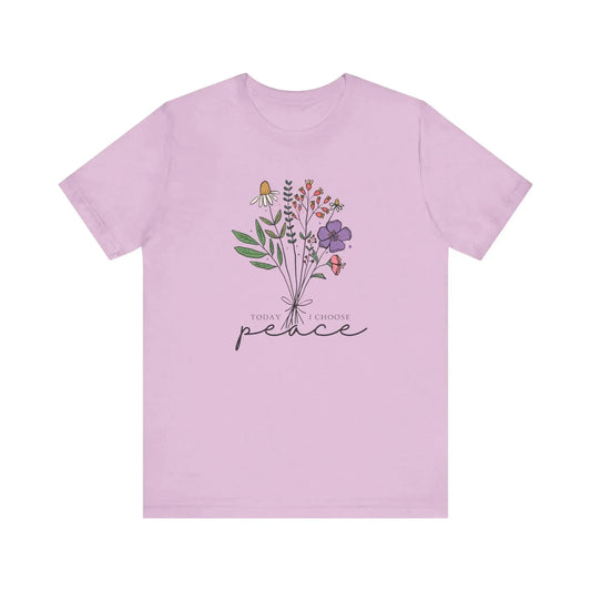 Today I Choose Peace T-Shirt Floral