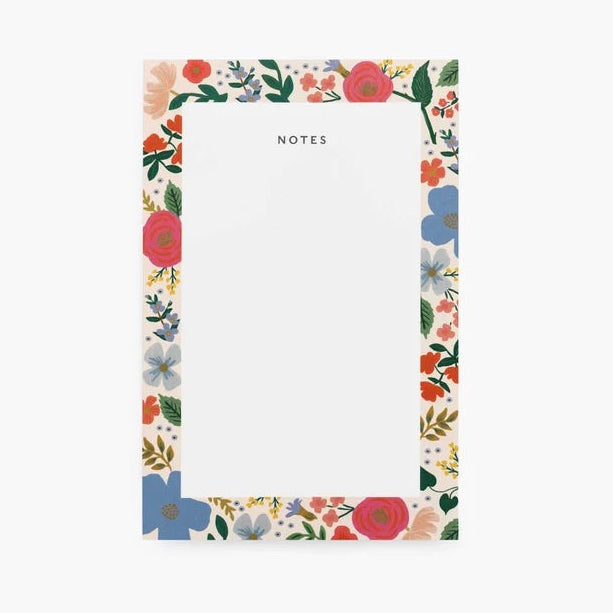 Wild Rose Notes Notepad - Rifle Paper Co.