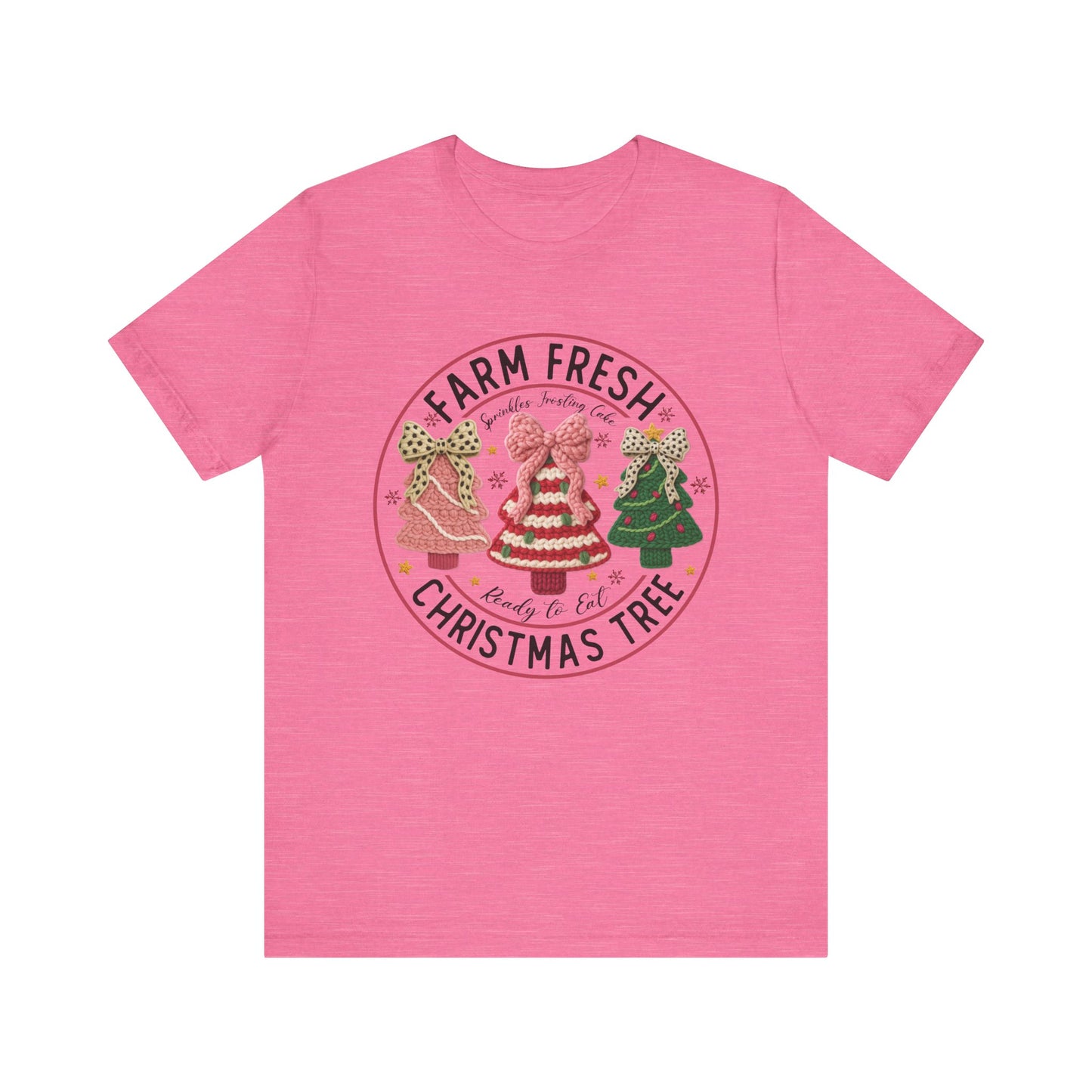 Farm Fresh Christmas Trees T-Shirt - Faux Yarn