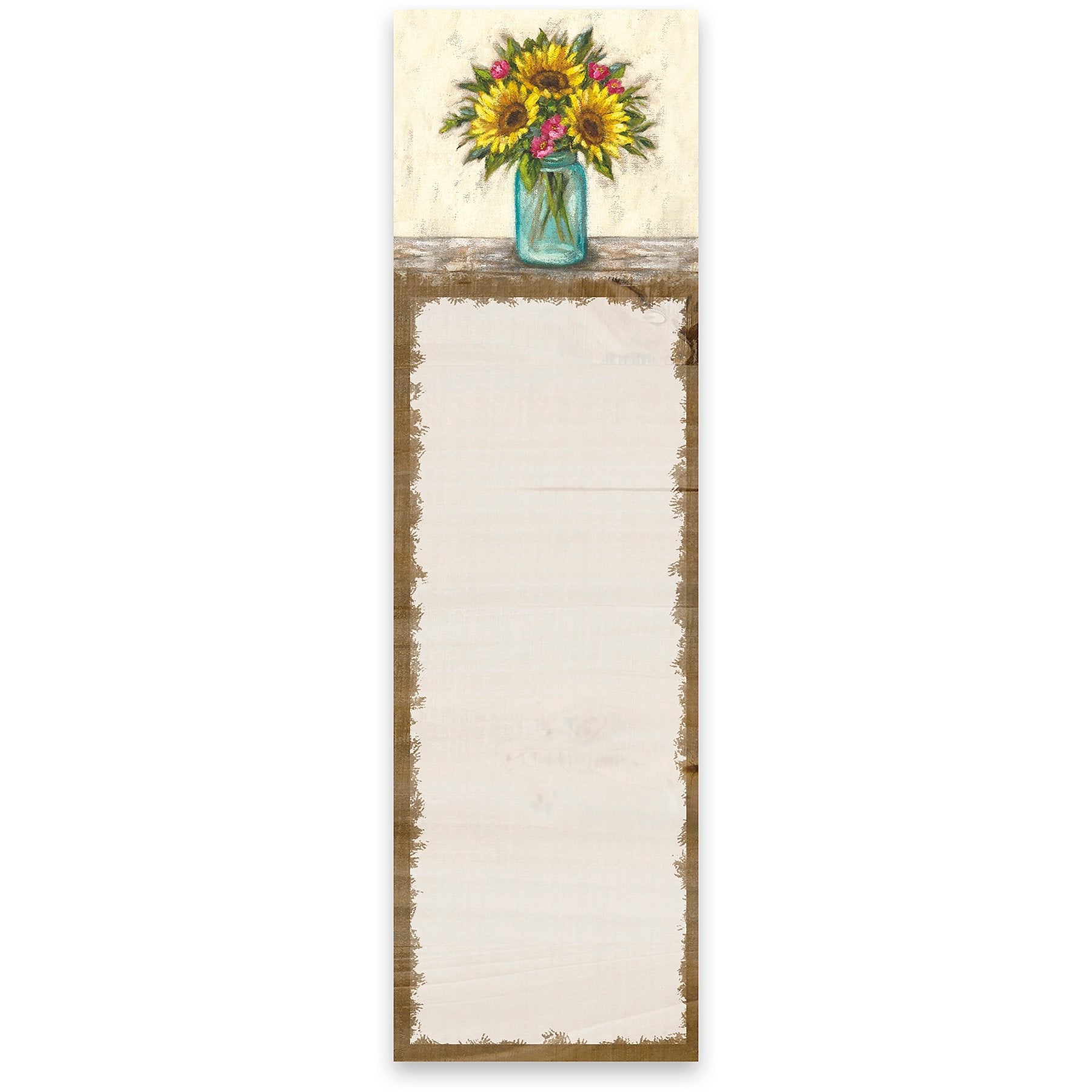 Sunflowers Vase List Pad Primitives by Kathy