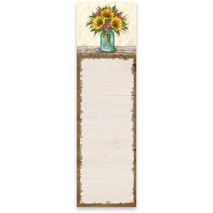 Sunflowers Vase List Pad Primitives by Kathy