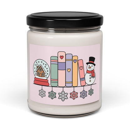 Cozy Book Shelf Christmas 9oz Scented Soy Candle