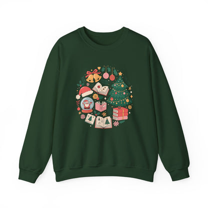 Bookish Snow Globe Christmas Sweatshirt