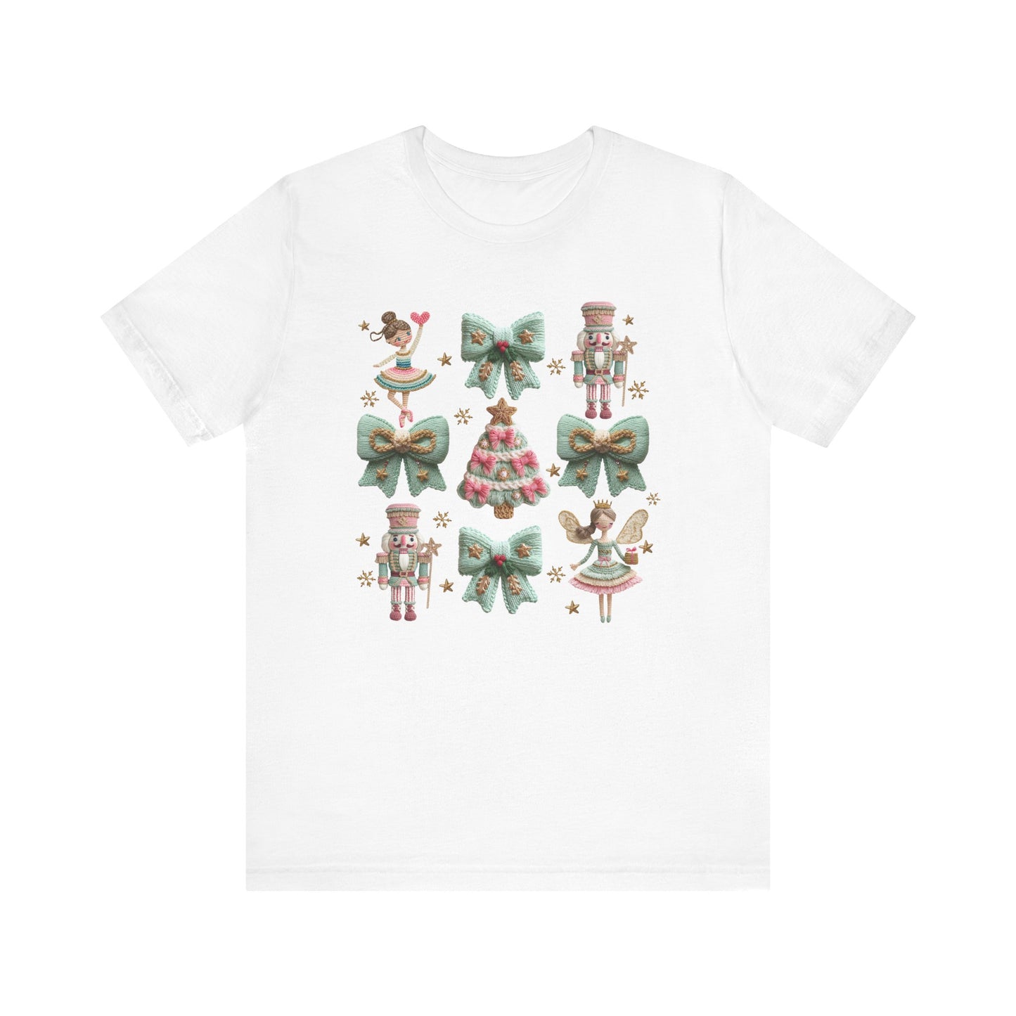 Nutcracker Coquette Christmas T-Shirt - Faux Yarn