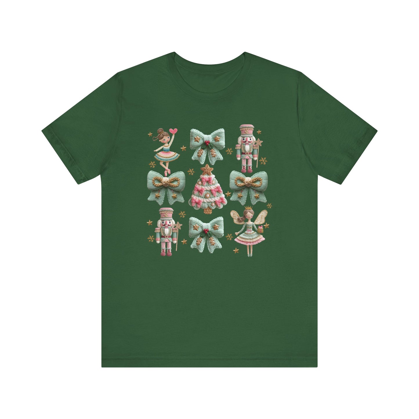 Nutcracker Coquette Christmas T-Shirt - Faux Yarn
