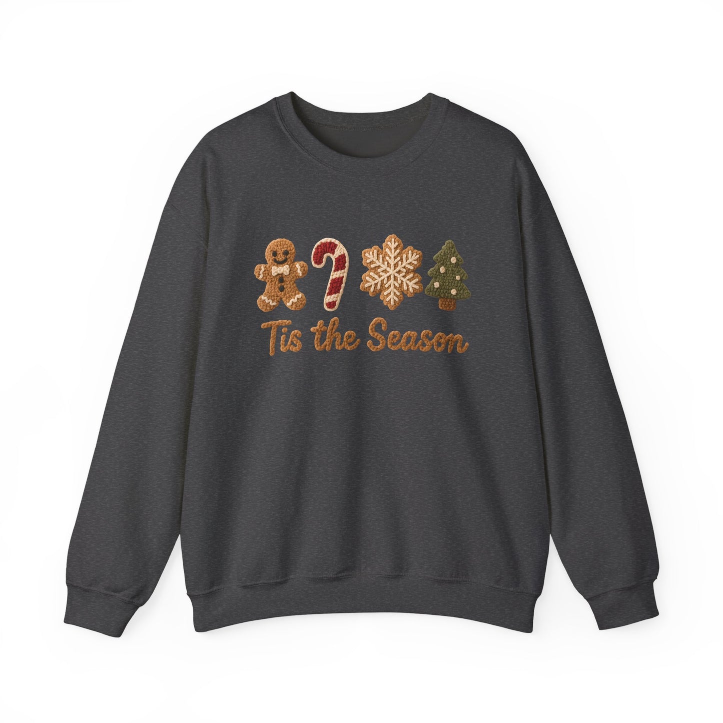Tis the Season Christmas Sweatshirt - Faux Yarn