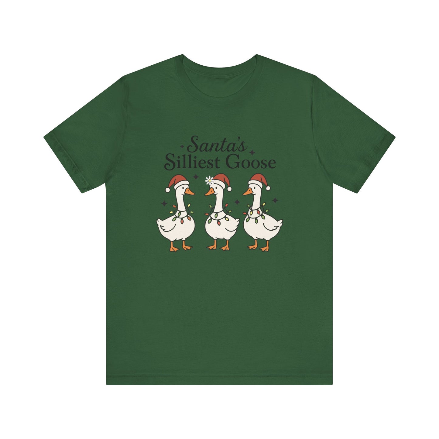 Santa's Silliest Goose Christmas T-Shirt