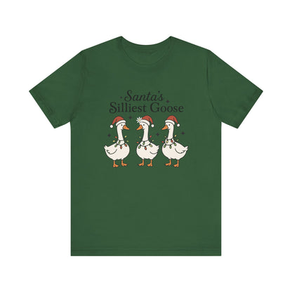 Santa's Silliest Goose Christmas T-Shirt