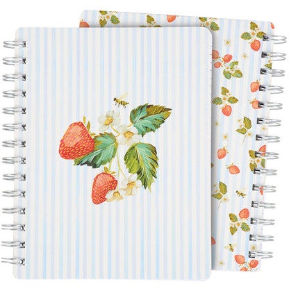 Strawberry Spiral Notebook Primitives by Kathy