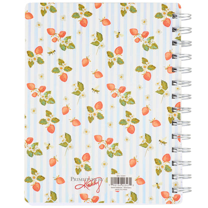 Strawberry Spiral Notebook Primitives by Kathy