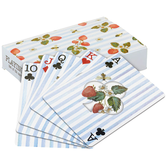 Strawberries Playing Cards Primitives by Kathy