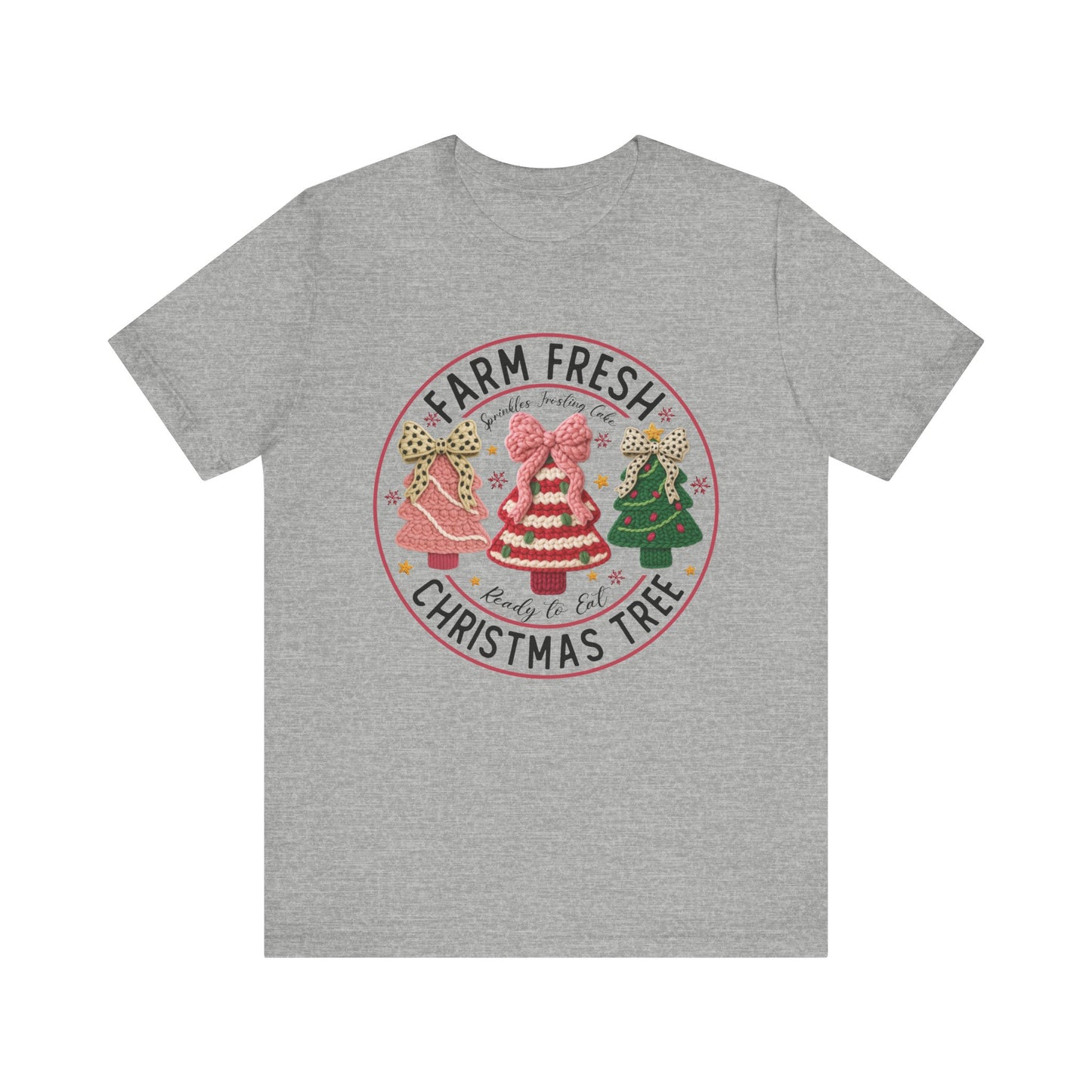 Farm Fresh Christmas Trees T-Shirt - Faux Yarn