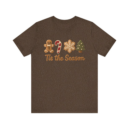 Tis the Season Christmas T-Shirt - Faux Yarn