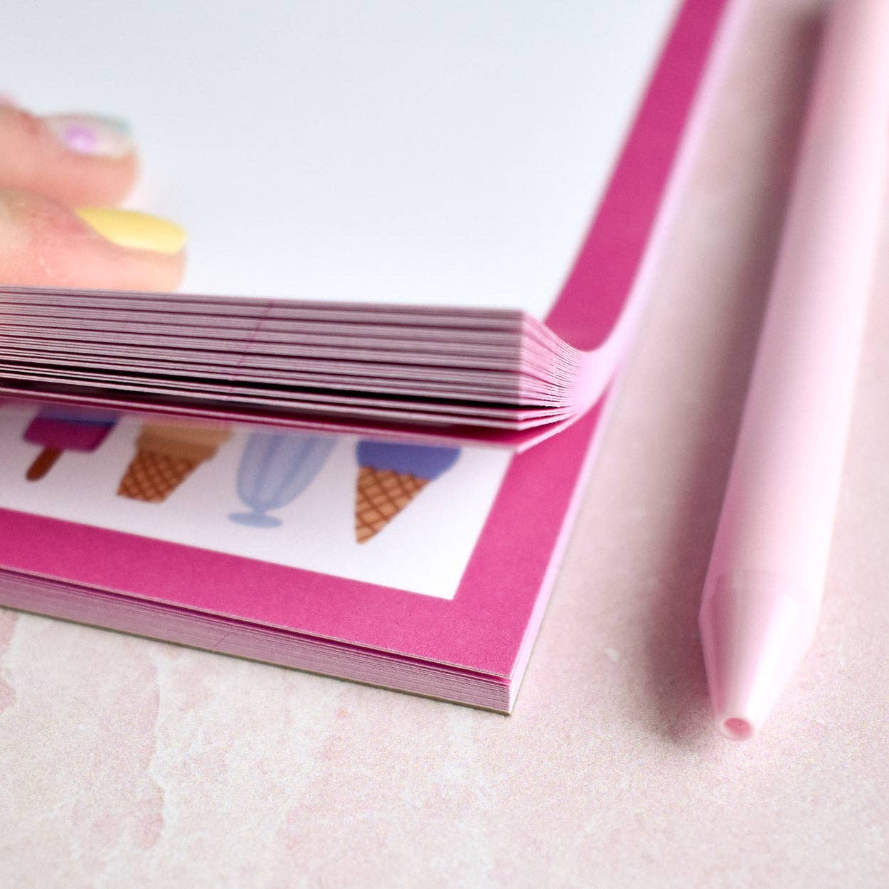 Ice Cream Notepad What's The Scoop