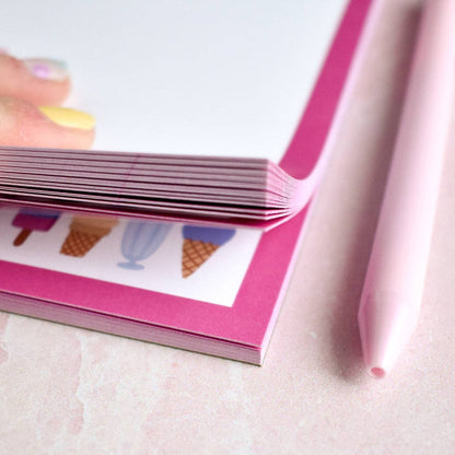 Ice Cream Notepad What's The Scoop