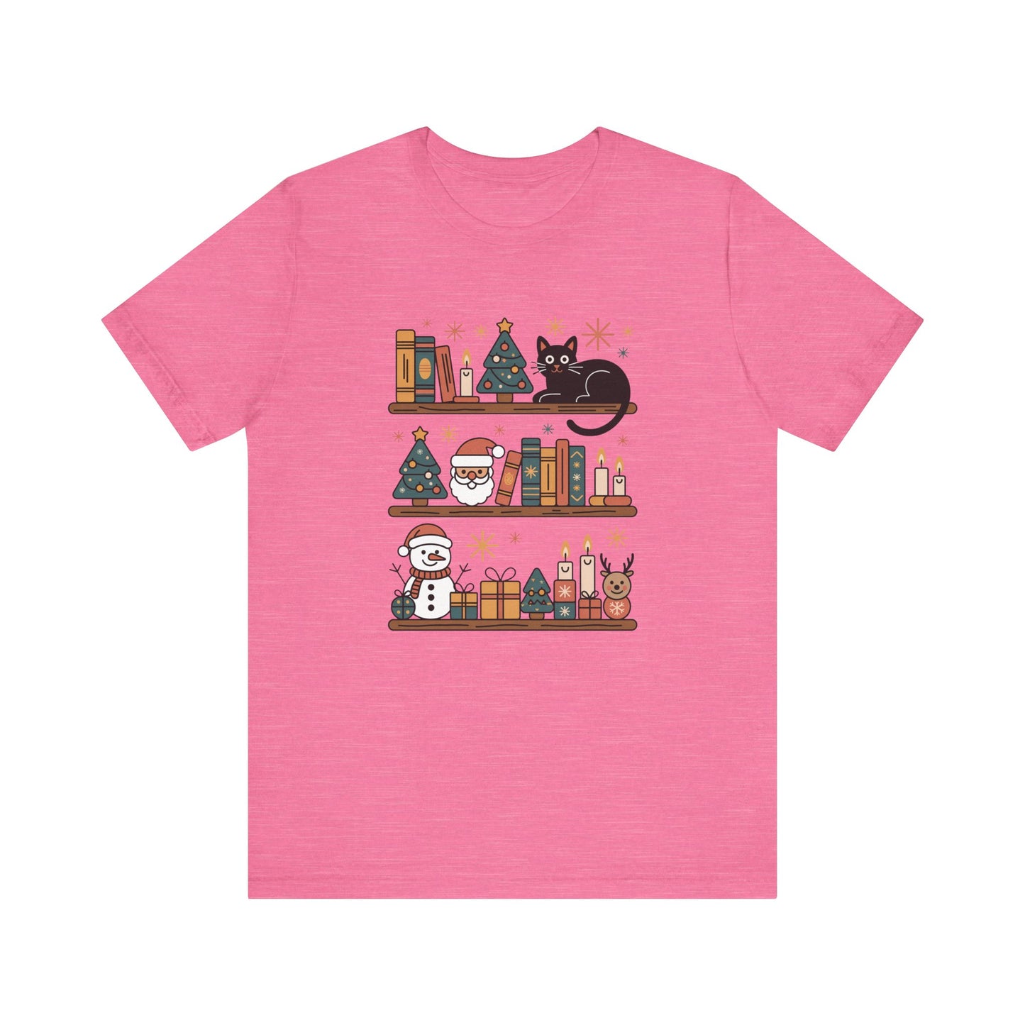 Bookish Christmas Shelf T-Shirt