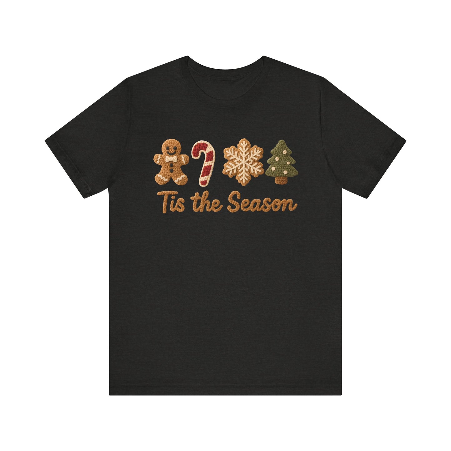 Tis the Season Christmas T-Shirt - Faux Yarn