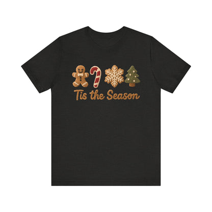 Tis the Season Christmas T-Shirt - Faux Yarn