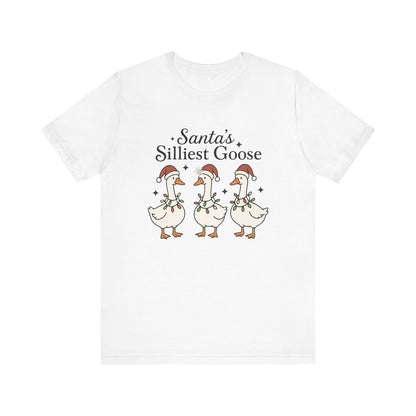 Santa's Silliest Goose Christmas T-Shirt