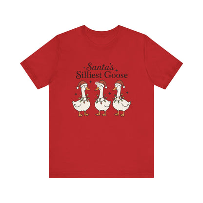 Santa's Silliest Goose Christmas T-Shirt