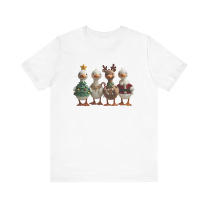 Silly Goose Gang Christmas T-Shirt - Faux Yarn