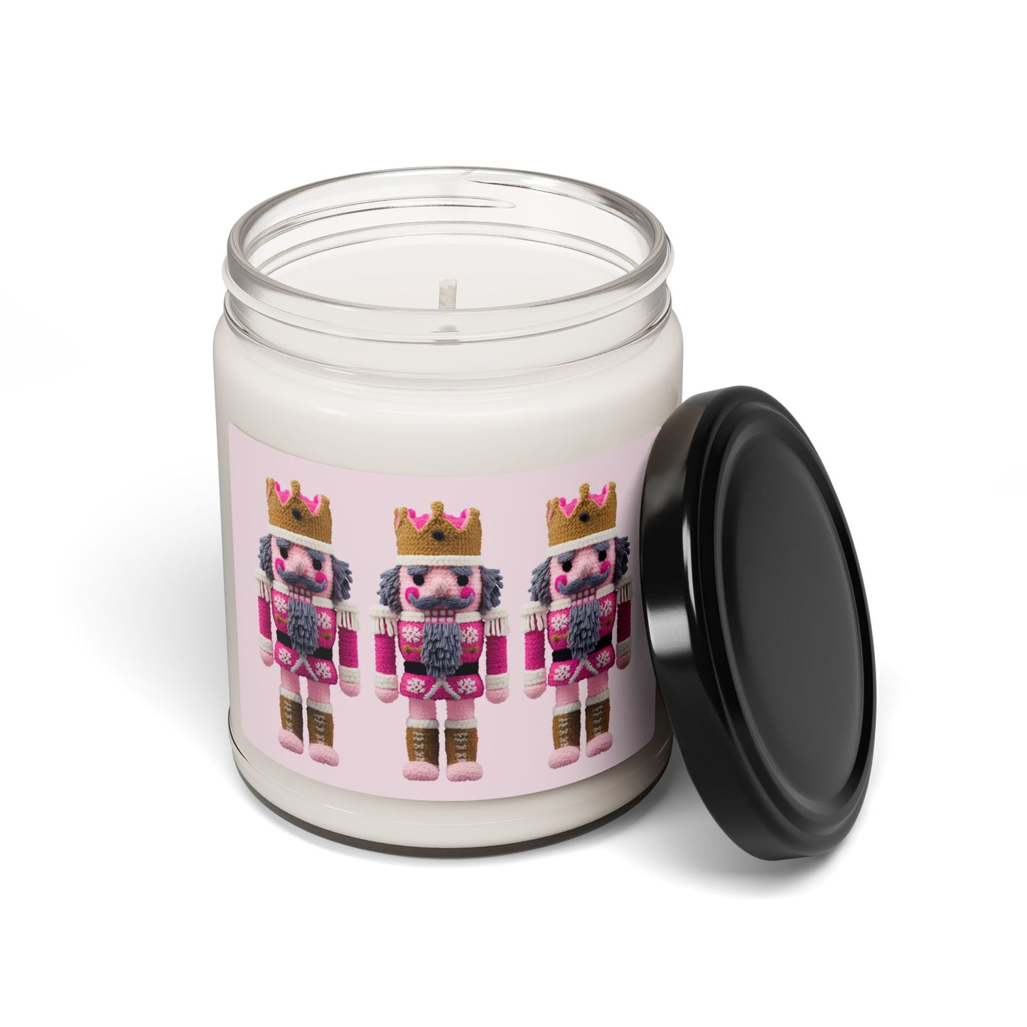 Pink Nutcrackers Christmas 9oz Scented Soy Candle