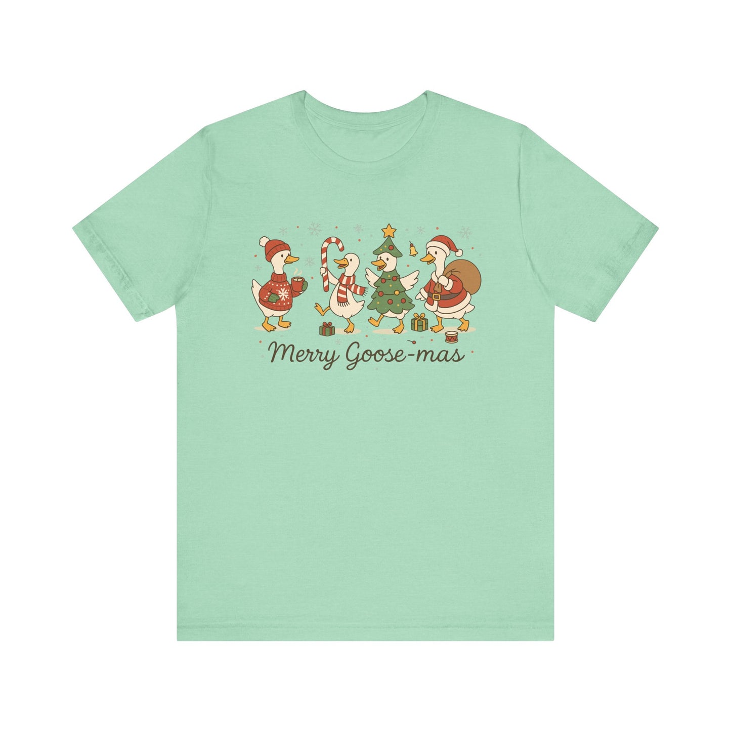 Merry Goosemas Christmas Goose T-Shirt