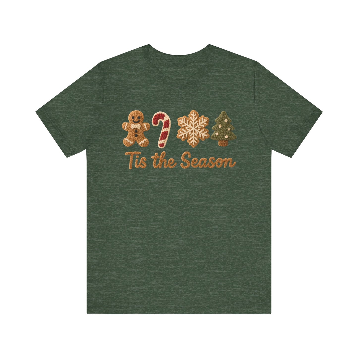 Tis the Season Christmas T-Shirt - Faux Yarn