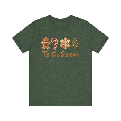 Tis the Season Christmas T-Shirt - Faux Yarn