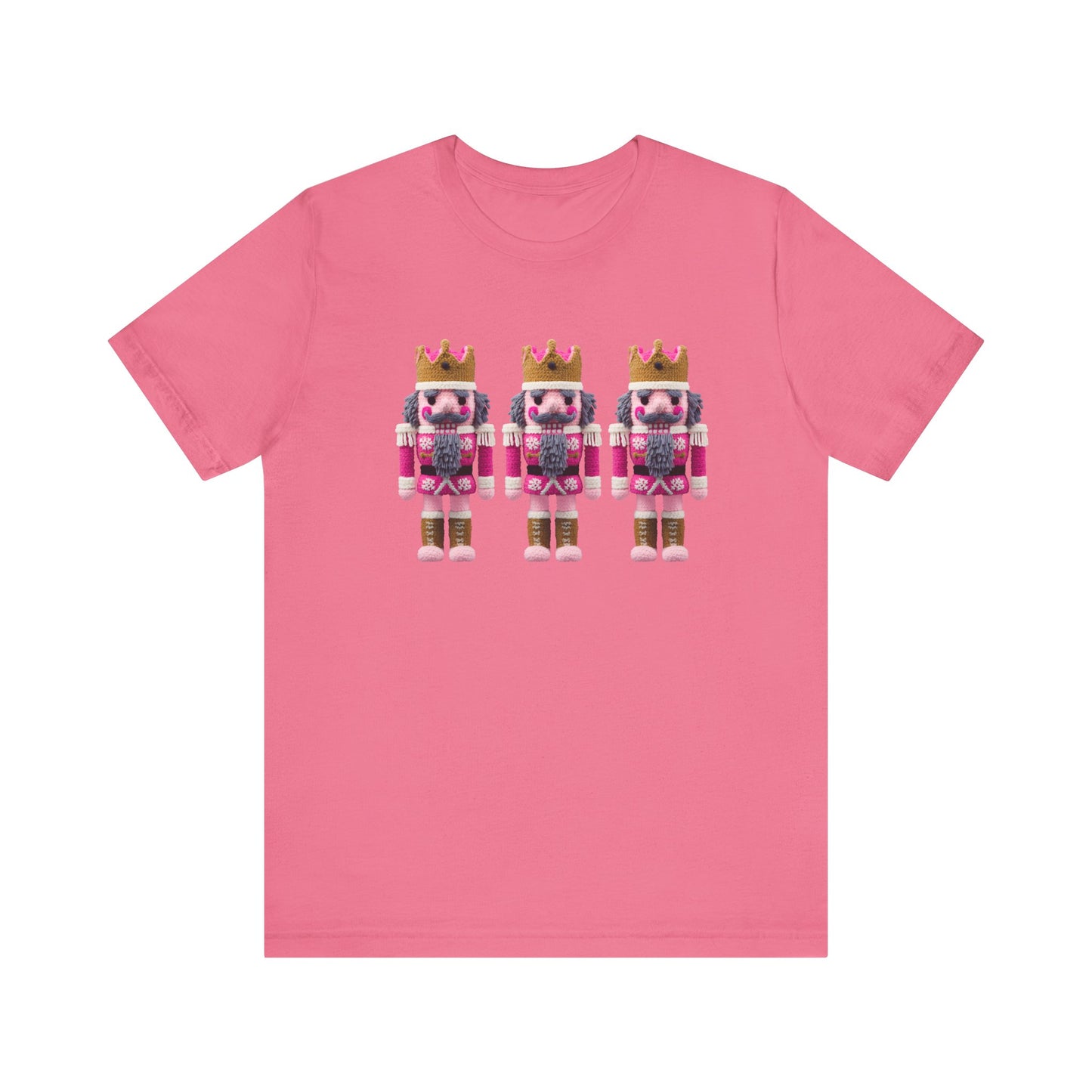 Pink Nutcrackers Christmas T-Shirt - Faux Yarn