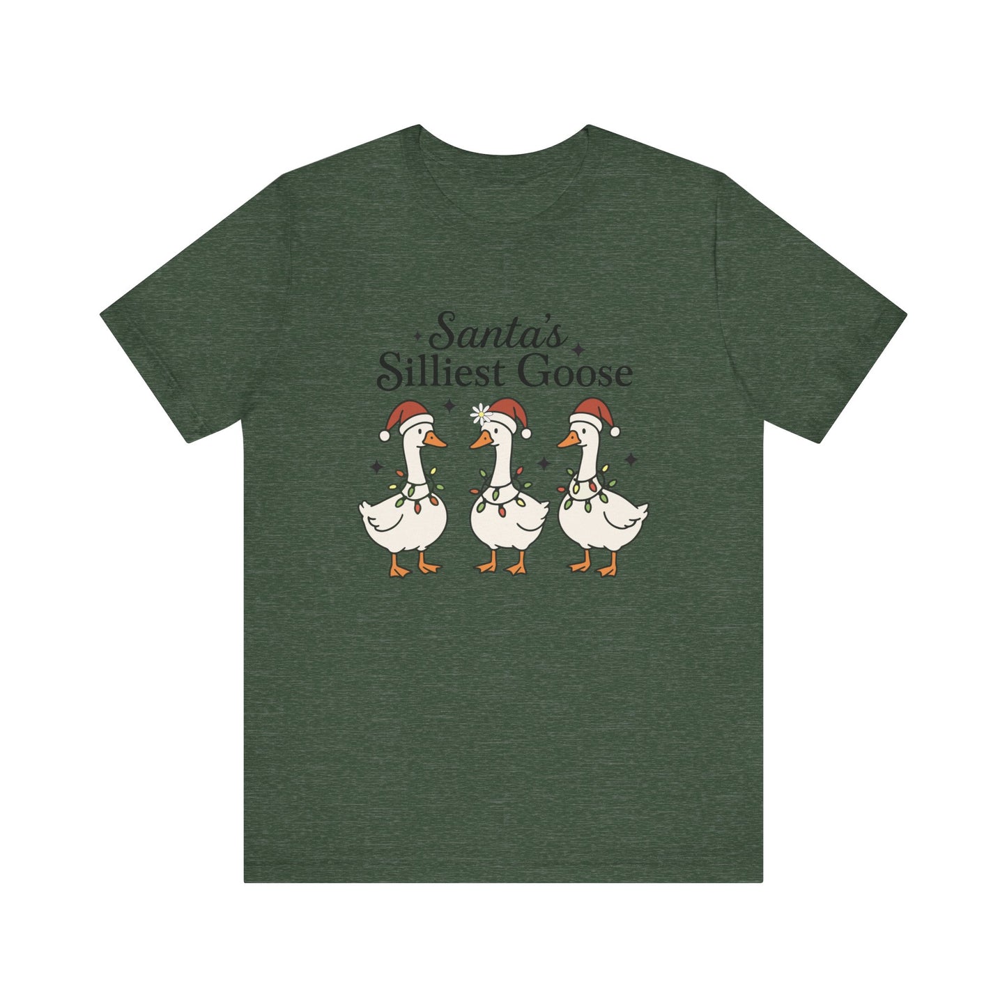 Santa's Silliest Goose Christmas T-Shirt