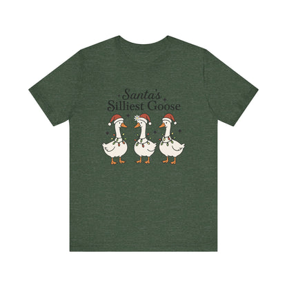 Santa's Silliest Goose Christmas T-Shirt
