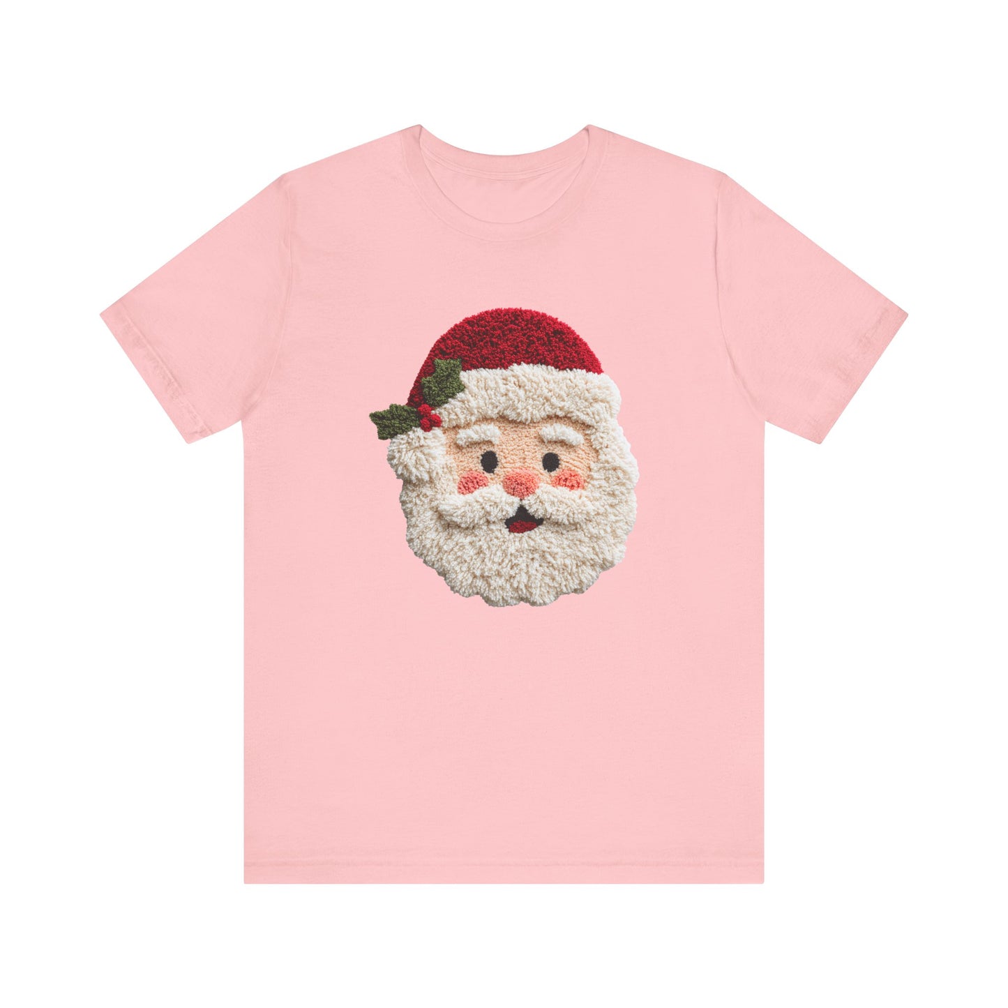 Santa Claus Christmas T-Shirt - Faux Yarn