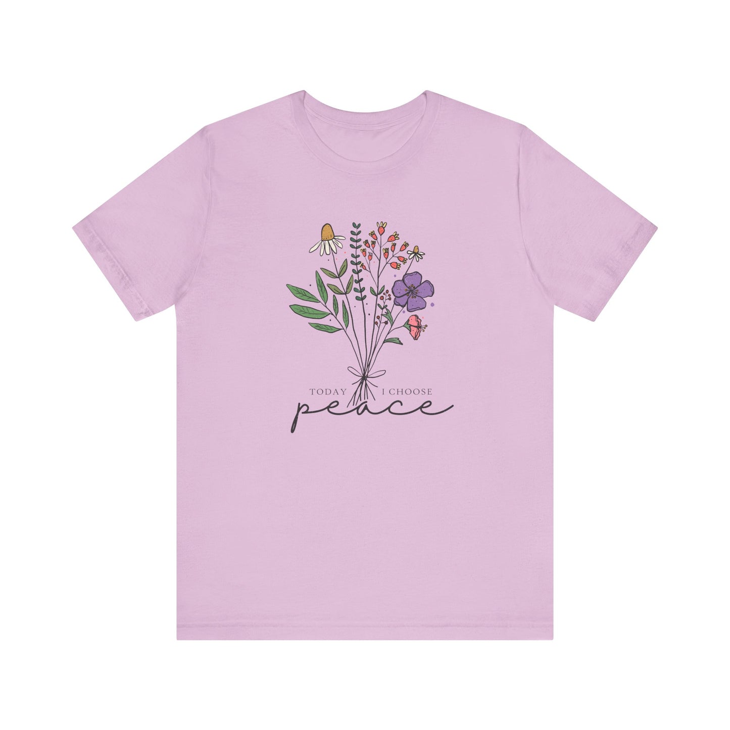 Today I Choose Peace Floral T-Shirt