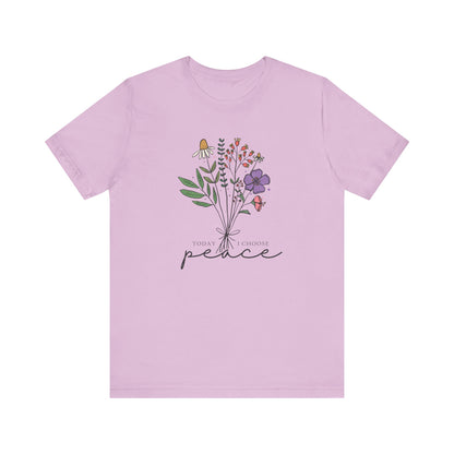 Today I Choose Peace Floral T-Shirt