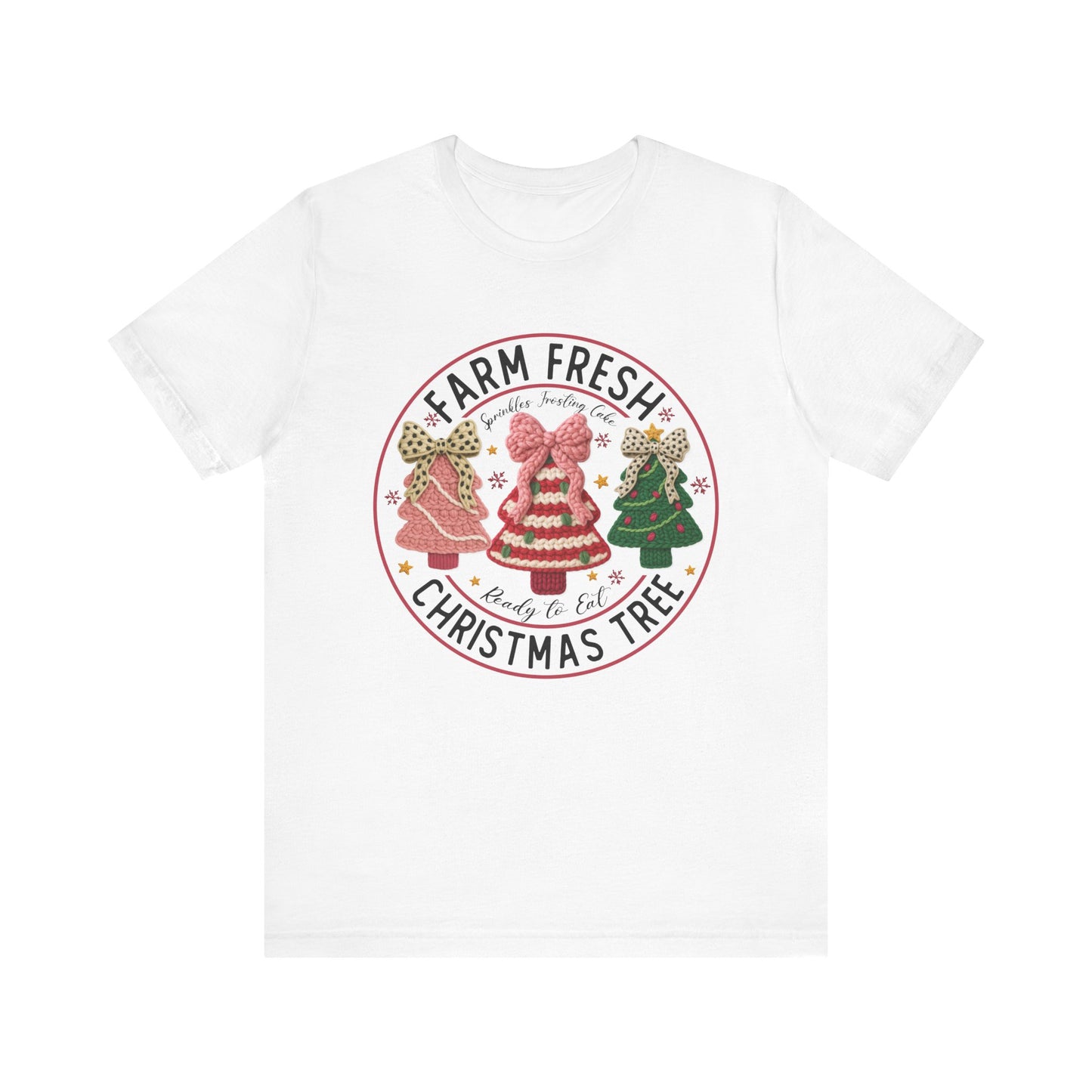 Farm Fresh Christmas Trees T-Shirt - Faux Yarn